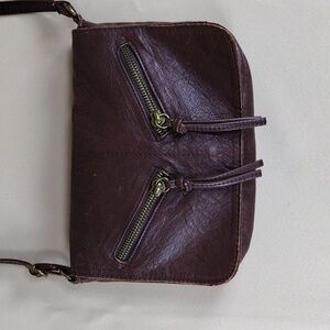 Target Brown Faux Leather Casual Boho Stylish Everyday Crossbody Bag Purse